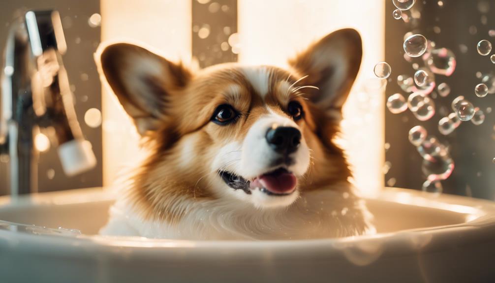 corgi bathing best practices