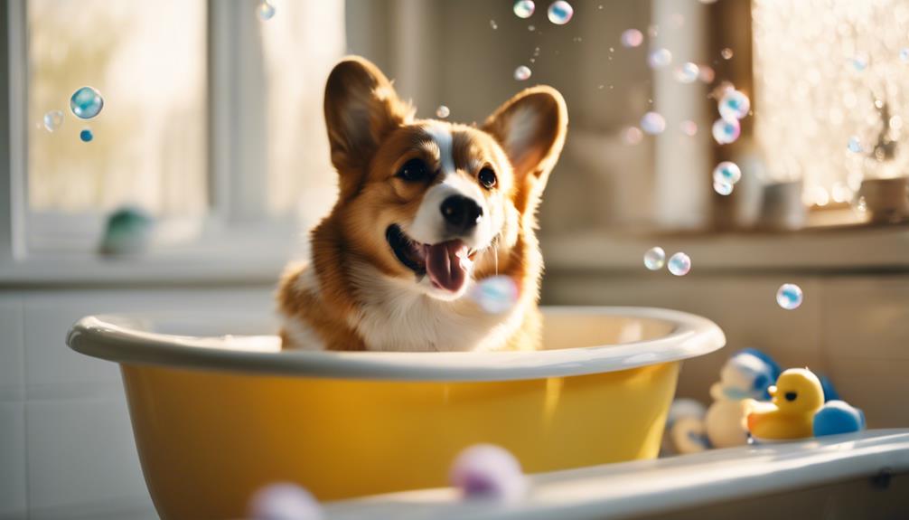 corgi bathing instructions guide