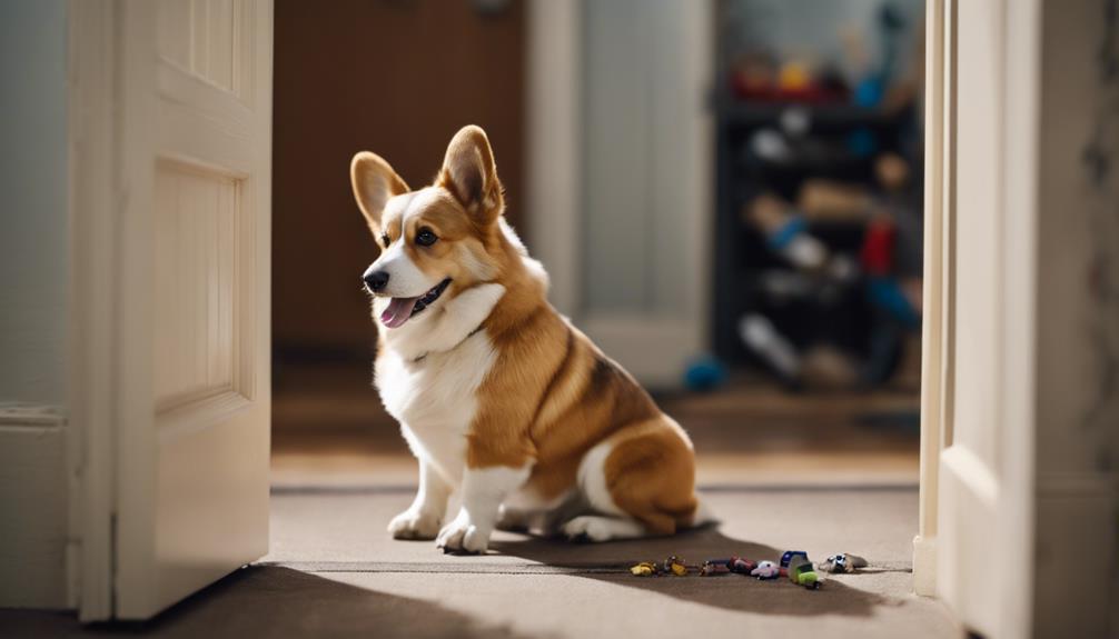 corgi separation anxiety signs