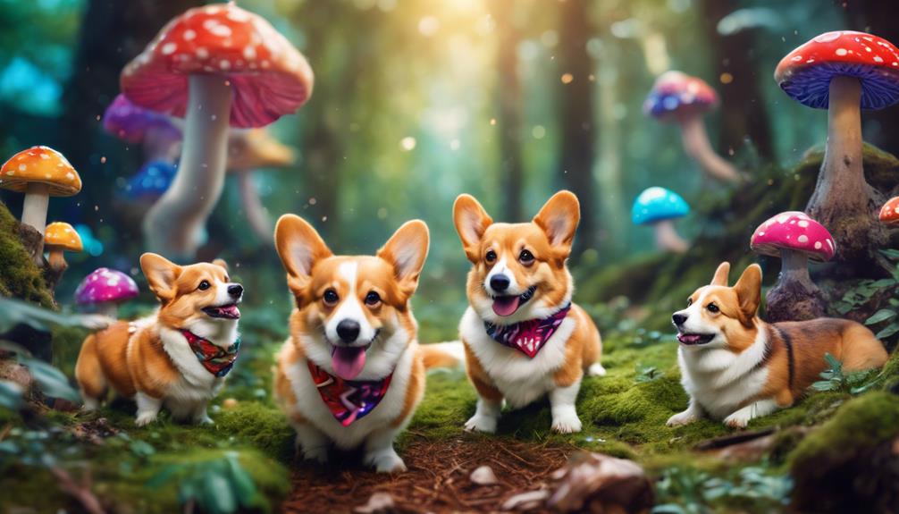 corgis exploring new adventures