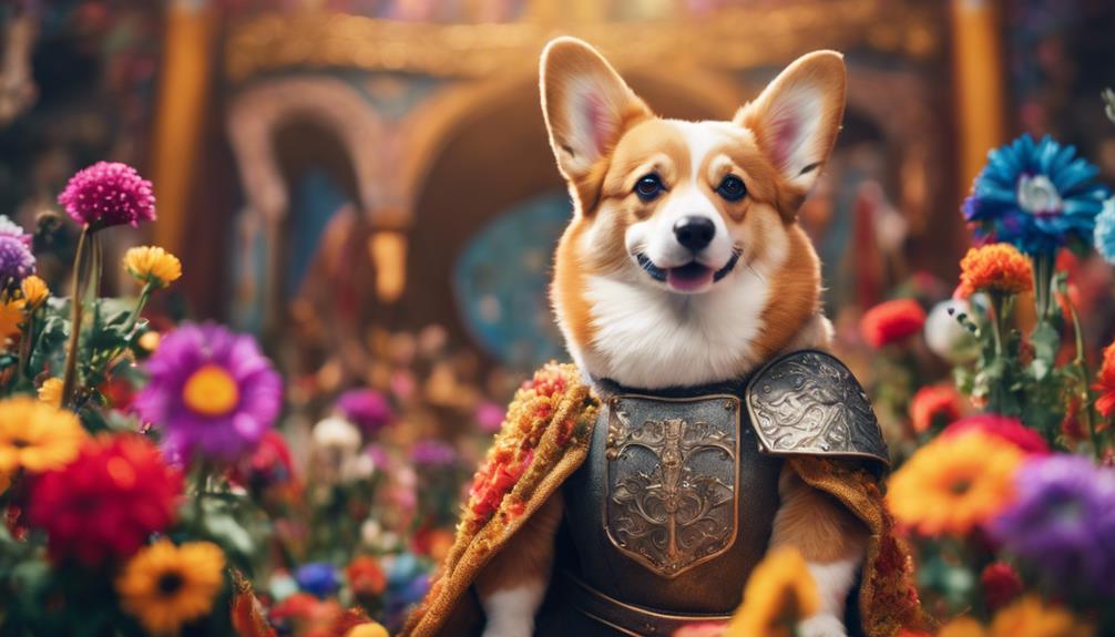 corgis featured in art