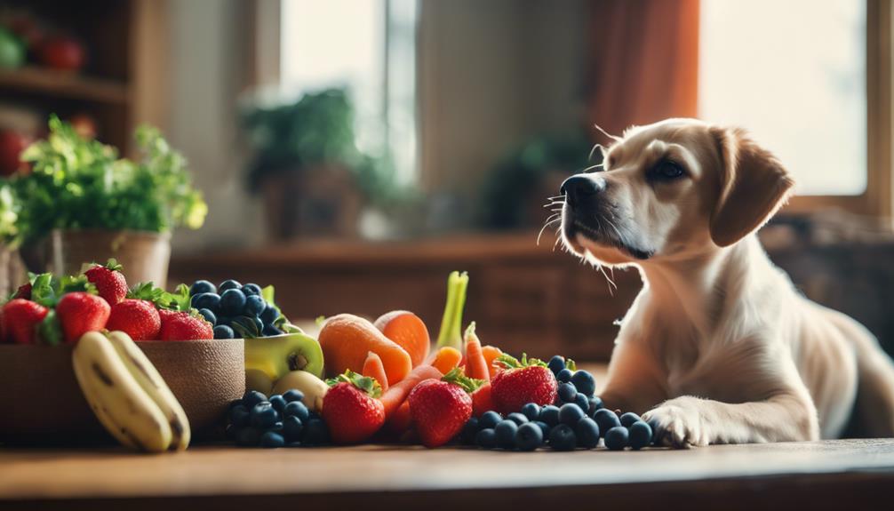 dog friendly fruits and vegetables