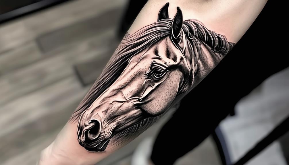 detailed equine tattoo art