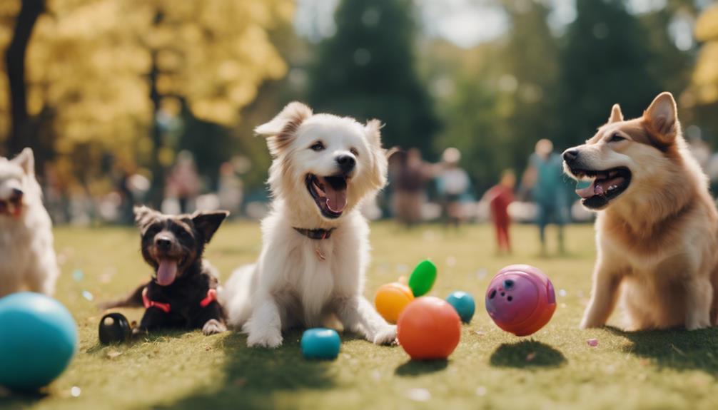 socializing with canine friends